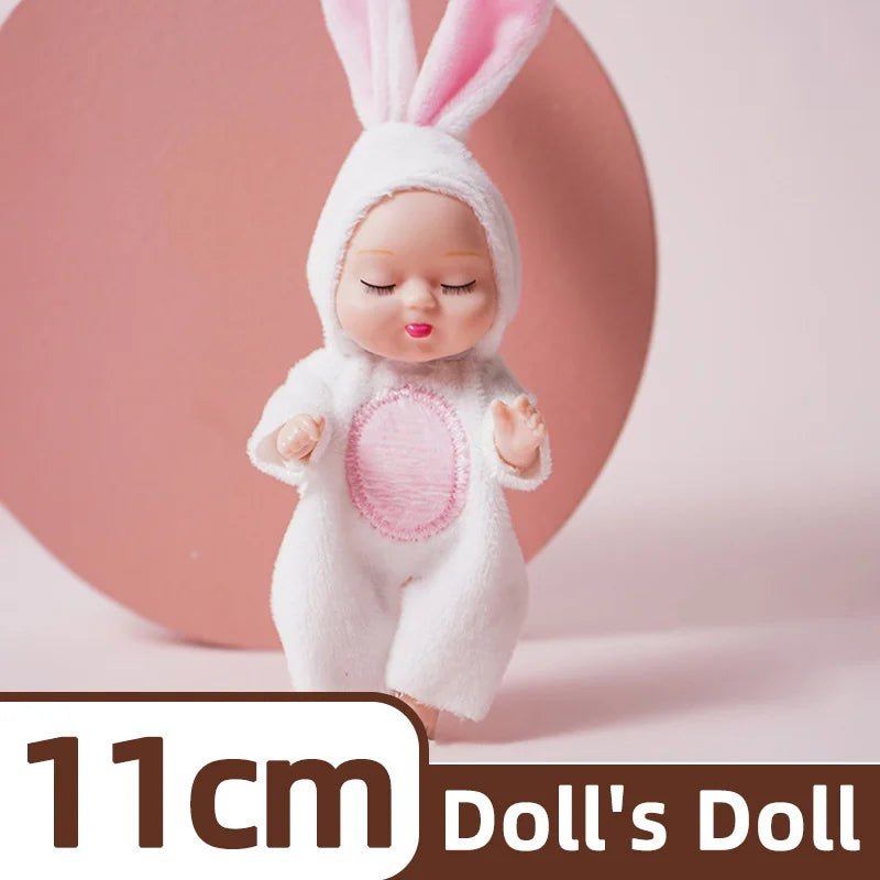 Mini Poupée Bébé Réaliste Animaux – Lot 1 ou 6 Pièces Jouet Fille Garçon Cadeau Anniversaire & Noël