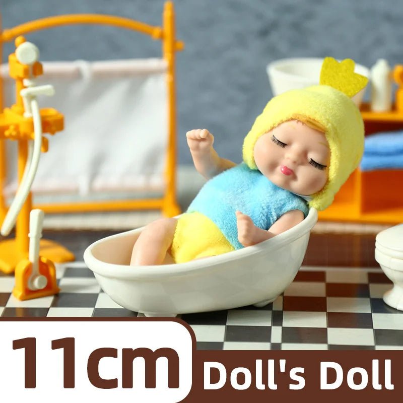 Mini Poupée Bébé Réaliste Animaux – Lot 1 ou 6 Pièces Jouet Fille Garçon Cadeau Anniversaire & Noël