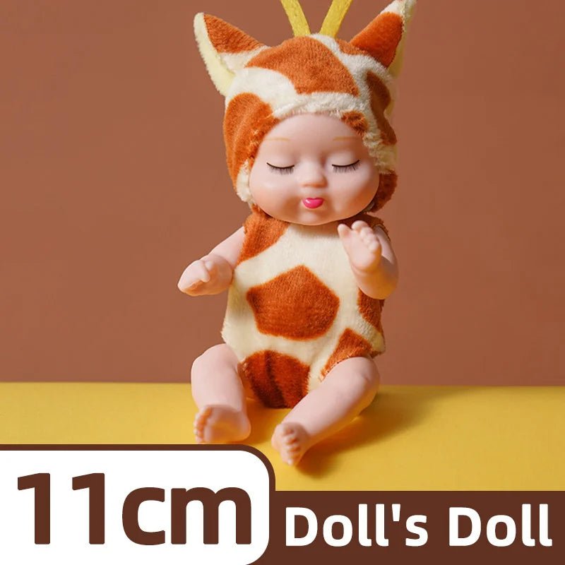 Mini Poupée Bébé Réaliste Animaux – Lot 1 ou 6 Pièces Jouet Fille Garçon Cadeau Anniversaire & Noël
