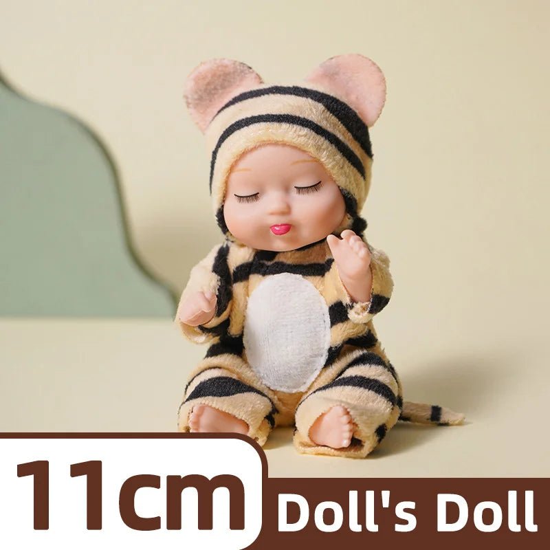 Mini Poupée Bébé Réaliste Animaux – Lot 1 ou 6 Pièces Jouet Fille Garçon Cadeau Anniversaire & Noël