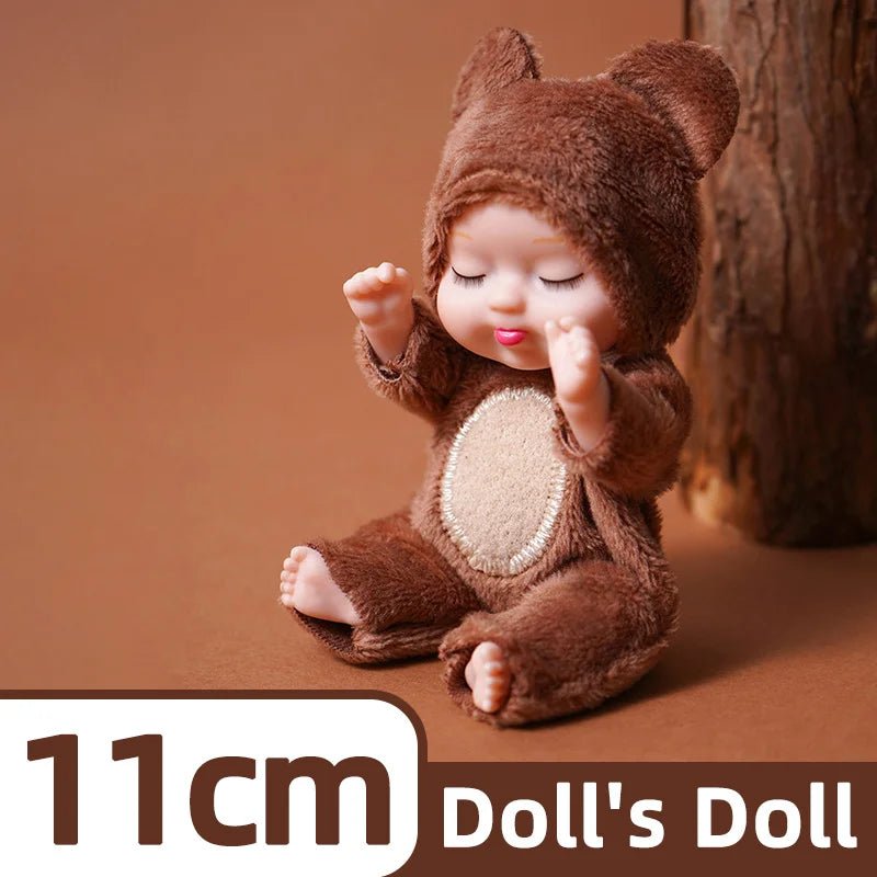 Mini Poupée Bébé Réaliste Animaux – Lot 1 ou 6 Pièces Jouet Fille Garçon Cadeau Anniversaire & Noël