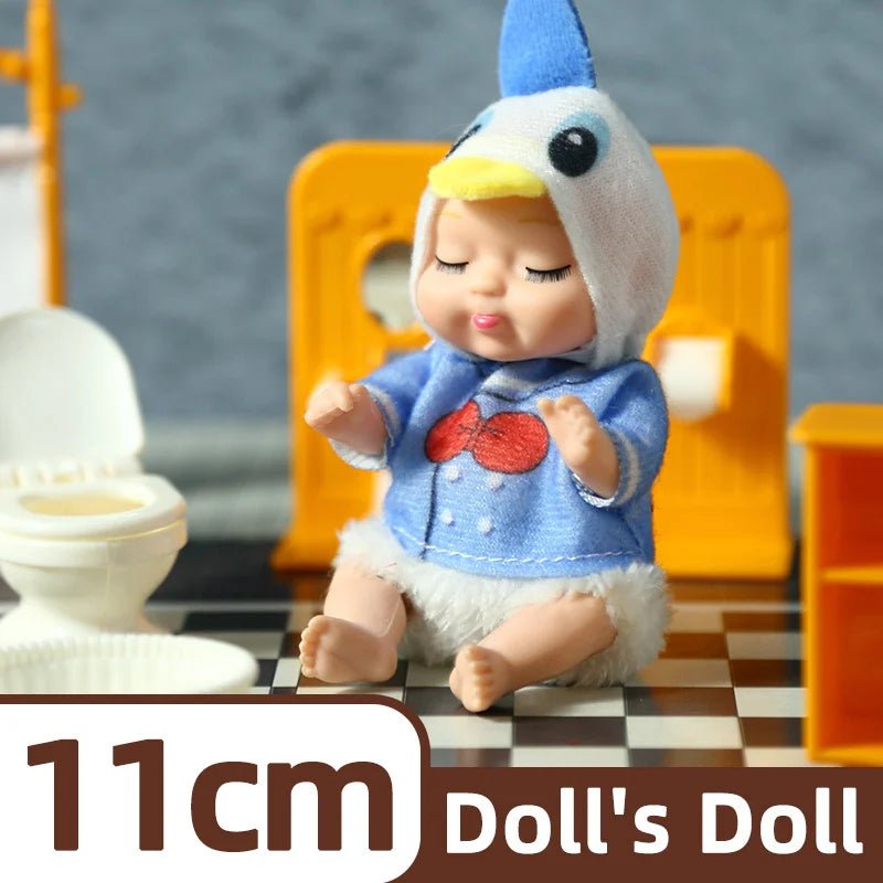 Mini Poupée Bébé Réaliste Animaux – Lot 1 ou 6 Pièces Jouet Fille Garçon Cadeau Anniversaire & Noël