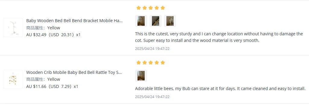 Mobile Lit Bébé Musical et Lumineux – Bois Naturel, Hochet Feutre Doux & Boîte à Musique Nouveau-Né