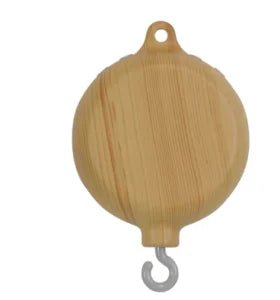 Mobile Lit Bébé Musical et Lumineux – Bois Naturel, Hochet Feutre Doux & Boîte à Musique Nouveau-Né