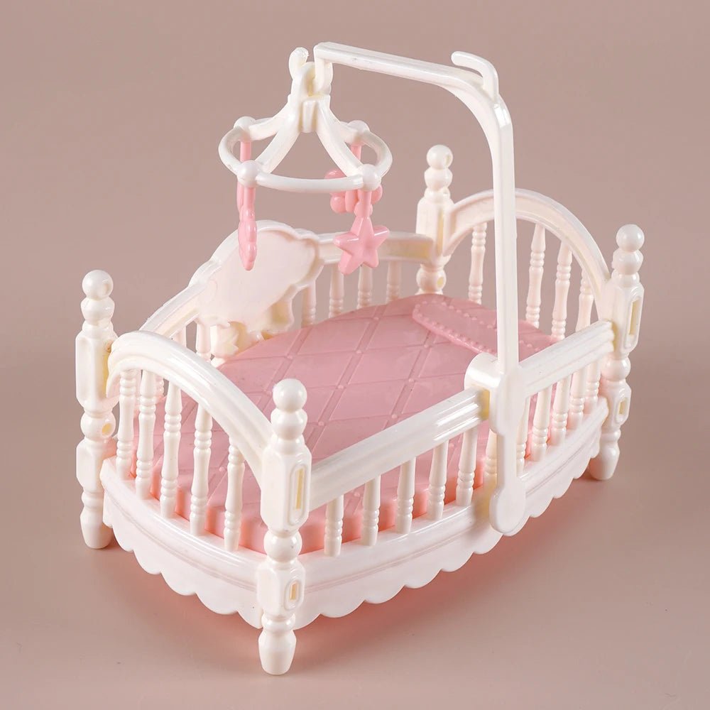 1:12 Miniature Dollhouse Furniture – Kitchen, Bunk Bed, Pink Bus & Girl Accessories