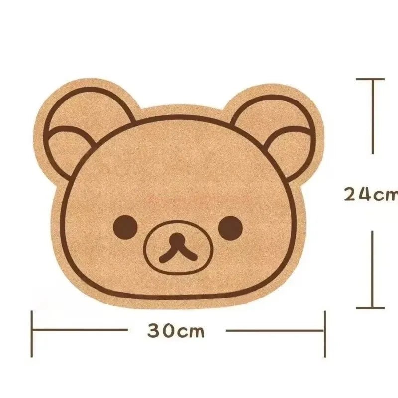 Panneau Feutré Ours Rilakkuma – Décoration Murale Chambre Enfant & Bébé 24x30cm