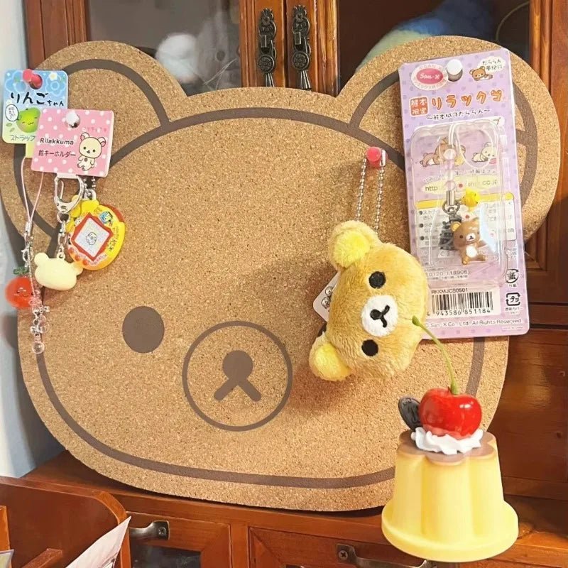 Panneau Feutré Ours Rilakkuma – Décoration Murale Chambre Enfant & Bébé 24x30cm
