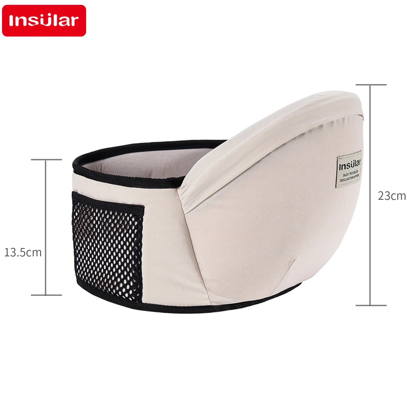 Porte-Bébé avec Siège de Hanche Ajustable – Ergonomique Physiologique Léger & Confortable | 9 Couleurs