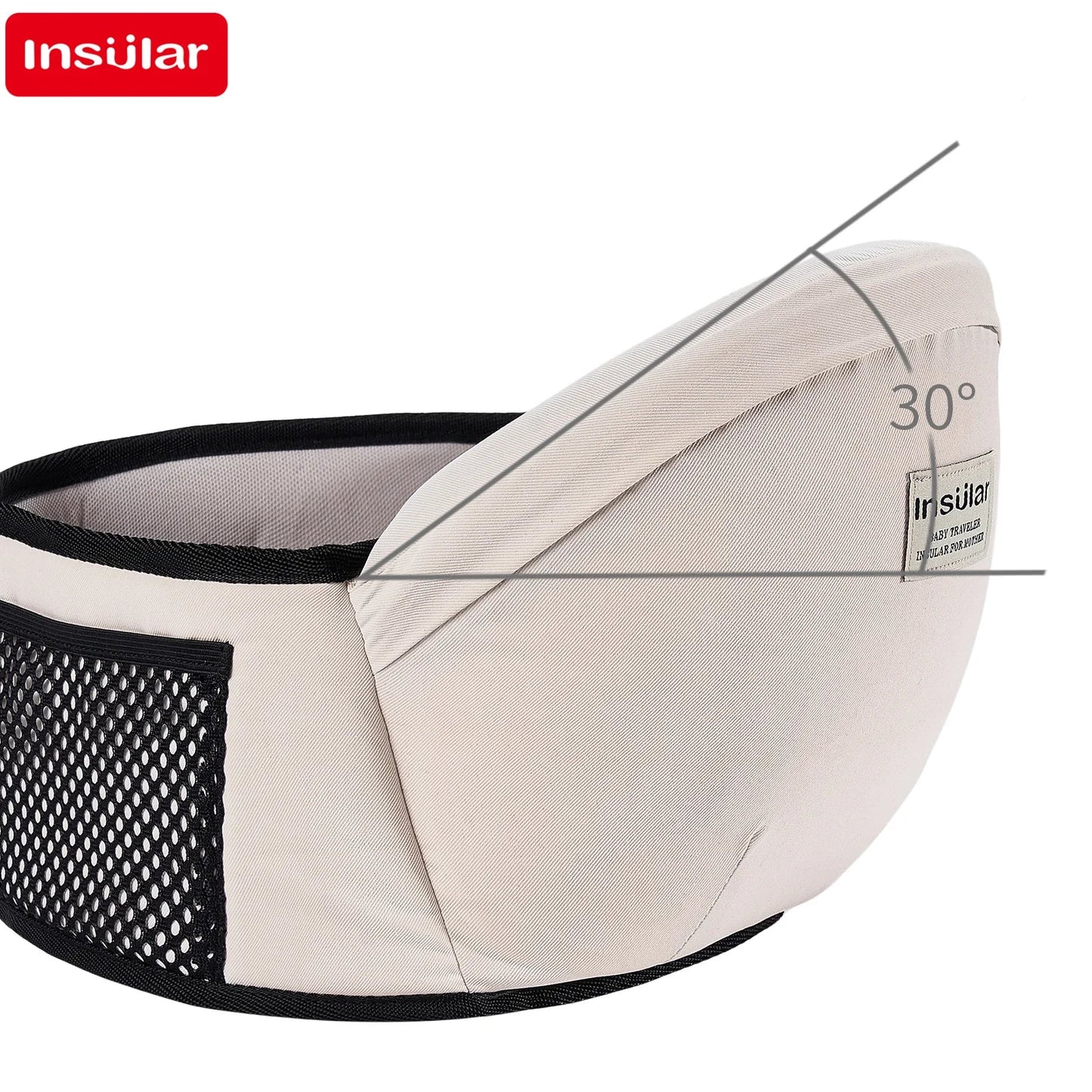 Porte-Bébé avec Siège de Hanche Ajustable – Ergonomique Physiologique Léger & Confortable | 9 Couleurs