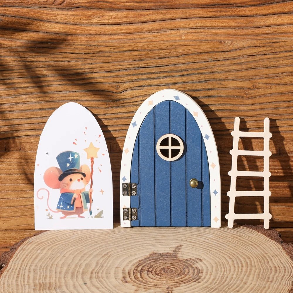 Porte Fée Miniature en Bois & Boîte à Dent de Lait – Décoration Chambre Enfant Cadeau Naissance