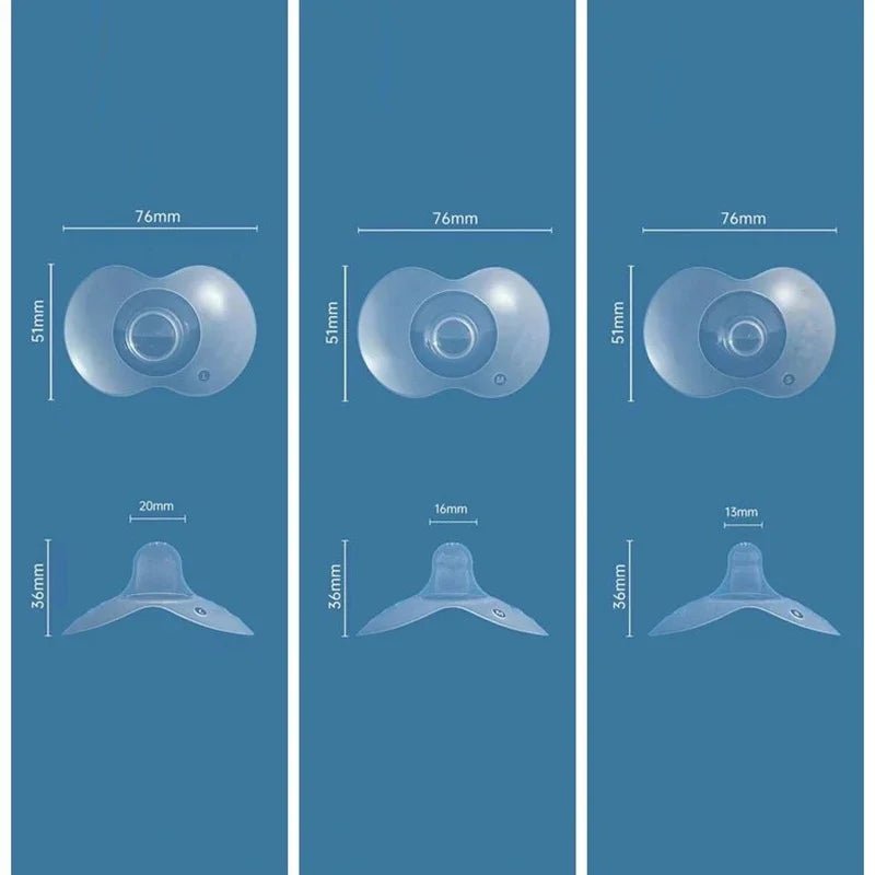 Protège-Mamelons Silicone Allaitement – Bouclier Bout de Sein Doux | Lot de 2 | S, M, L