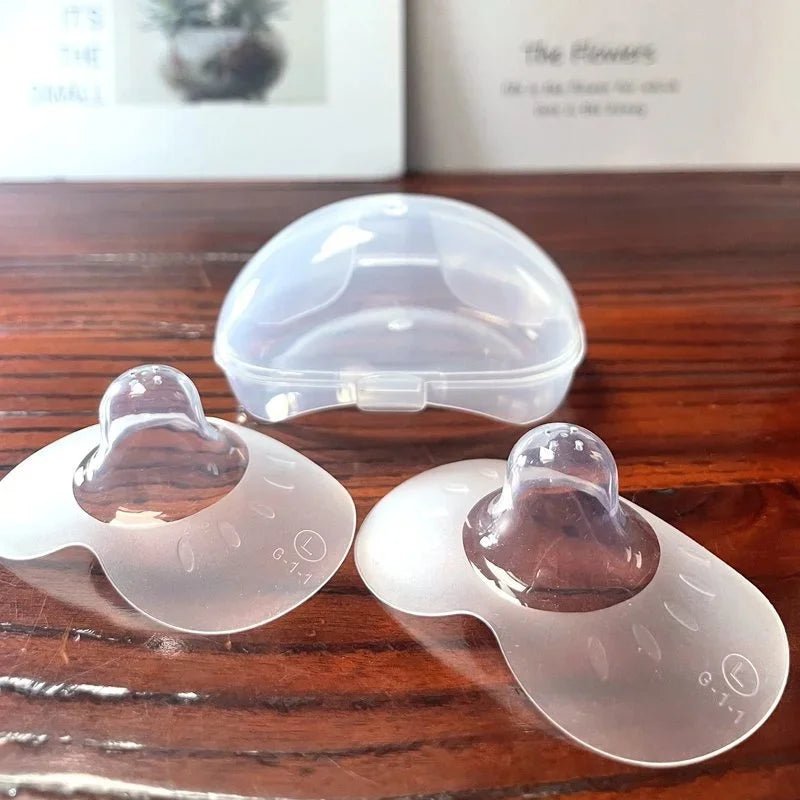 Protège-Mamelons Silicone Allaitement – Bouclier Bout de Sein Doux | Lot de 2 | S, M, L