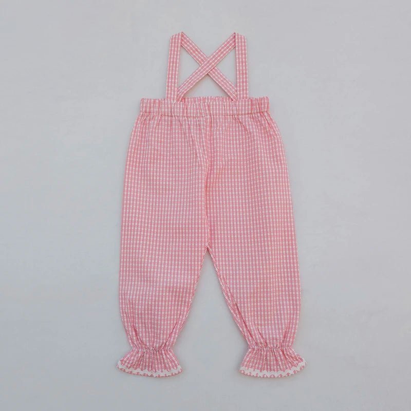 Baby Girl Gingham Dress – Matching Family Outfit for Boys & Girls Summer Ceremony