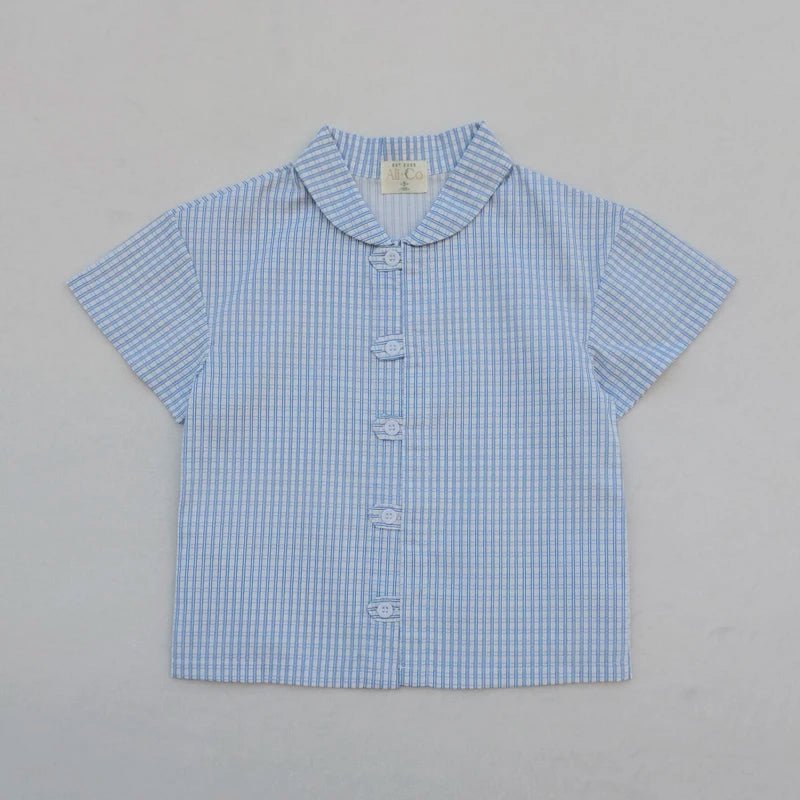 Baby Girl Gingham Dress – Matching Family Outfit for Boys & Girls Summer Ceremony