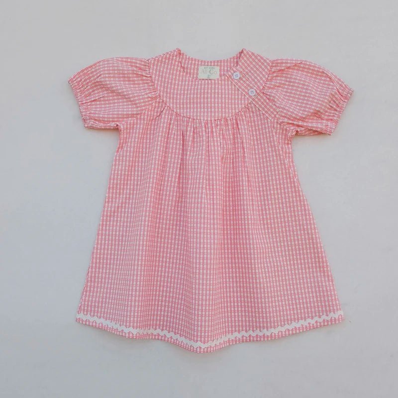 Baby Girl Gingham Dress – Matching Family Outfit for Boys & Girls Summer Ceremony