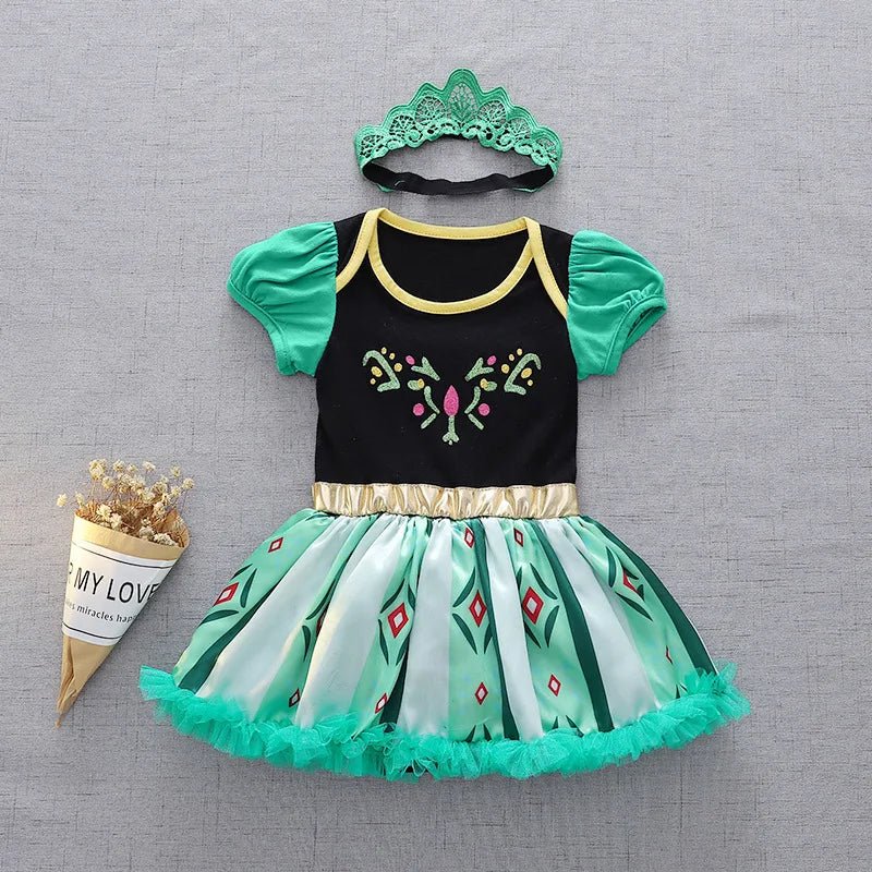 Robe Tutu Princesse Bébé Fille avec Bandeau – Tenue Anniversaire, Baptême & Cérémonie 3-18 Mois