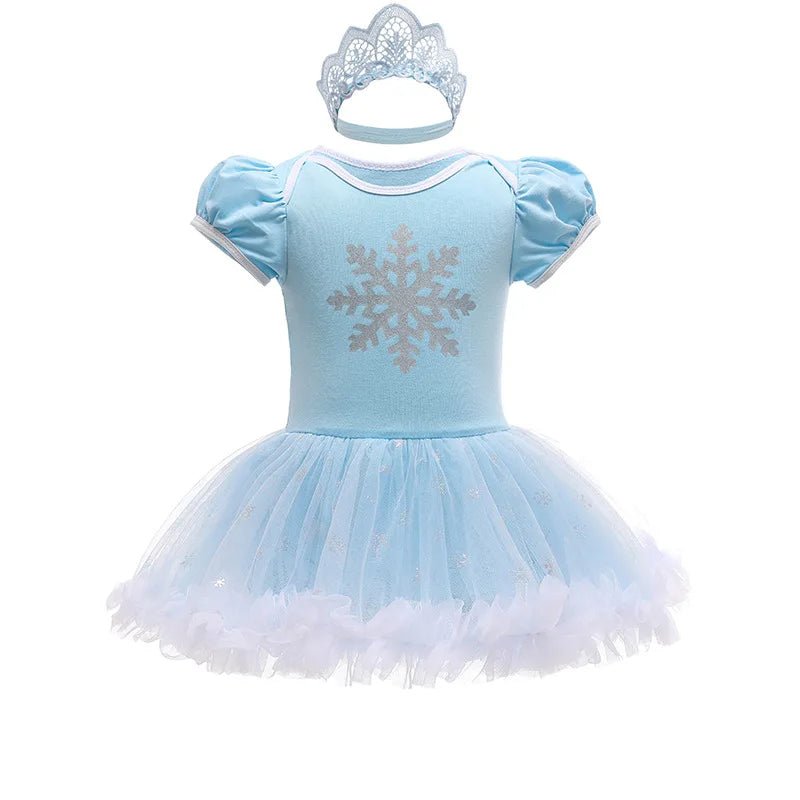 Robe Tutu Princesse Bébé Fille avec Bandeau – Tenue Anniversaire, Baptême & Cérémonie 3-18 Mois