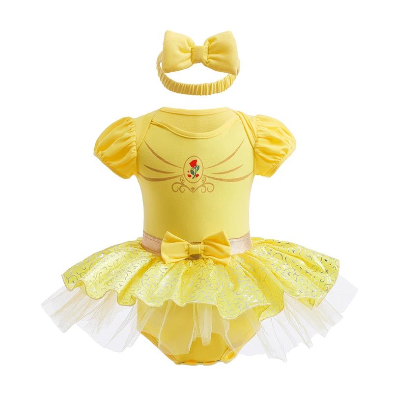 Robe Tutu Princesse Bébé Fille avec Bandeau – Tenue Anniversaire, Baptême & Cérémonie 3-18 Mois