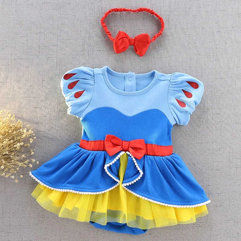 Robe Tutu Princesse Bébé Fille avec Bandeau – Tenue Anniversaire, Baptême & Cérémonie 3-18 Mois