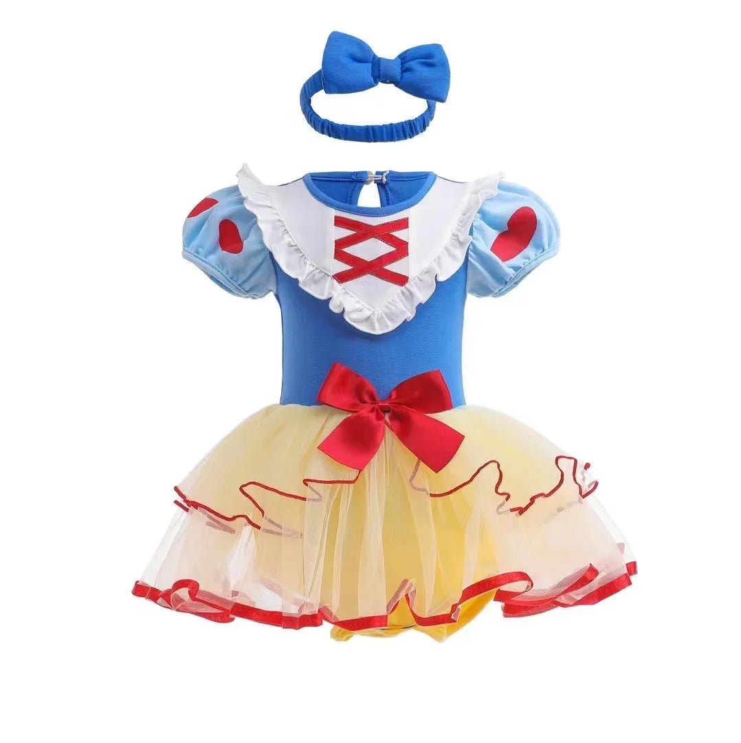 Robe Tutu Princesse Bébé Fille avec Bandeau – Tenue Anniversaire, Baptême & Cérémonie 3-18 Mois
