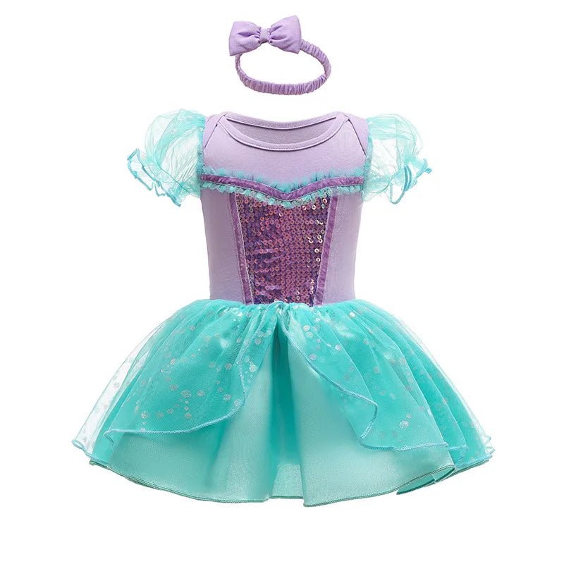 Robe Tutu Princesse Bébé Fille avec Bandeau – Tenue Anniversaire, Baptême & Cérémonie 3-18 Mois
