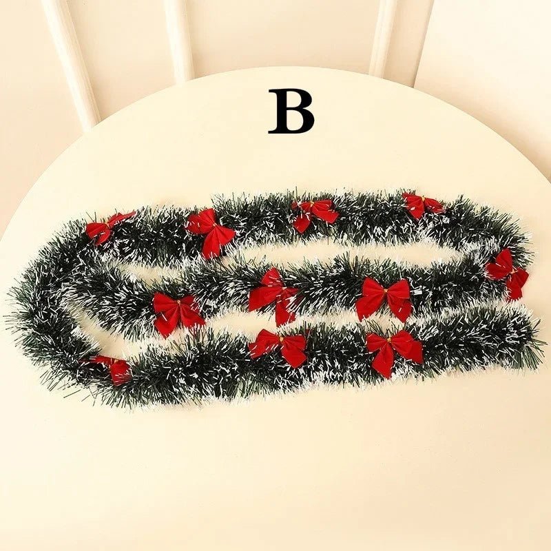 Ruban Décoratif Noël 2m – Boucle Sapin, Déco Table Mariage & Fêtes, Ornement Cuisine Bar 4 Coloris