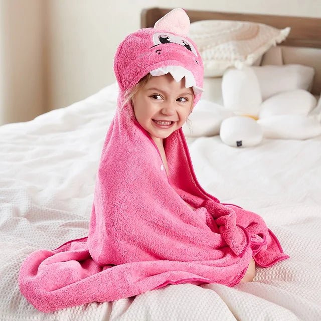 Cape de bain bébé animaux — Serviette Capuche Douce Mixte | Garçon & Fille 0-9 Ans
