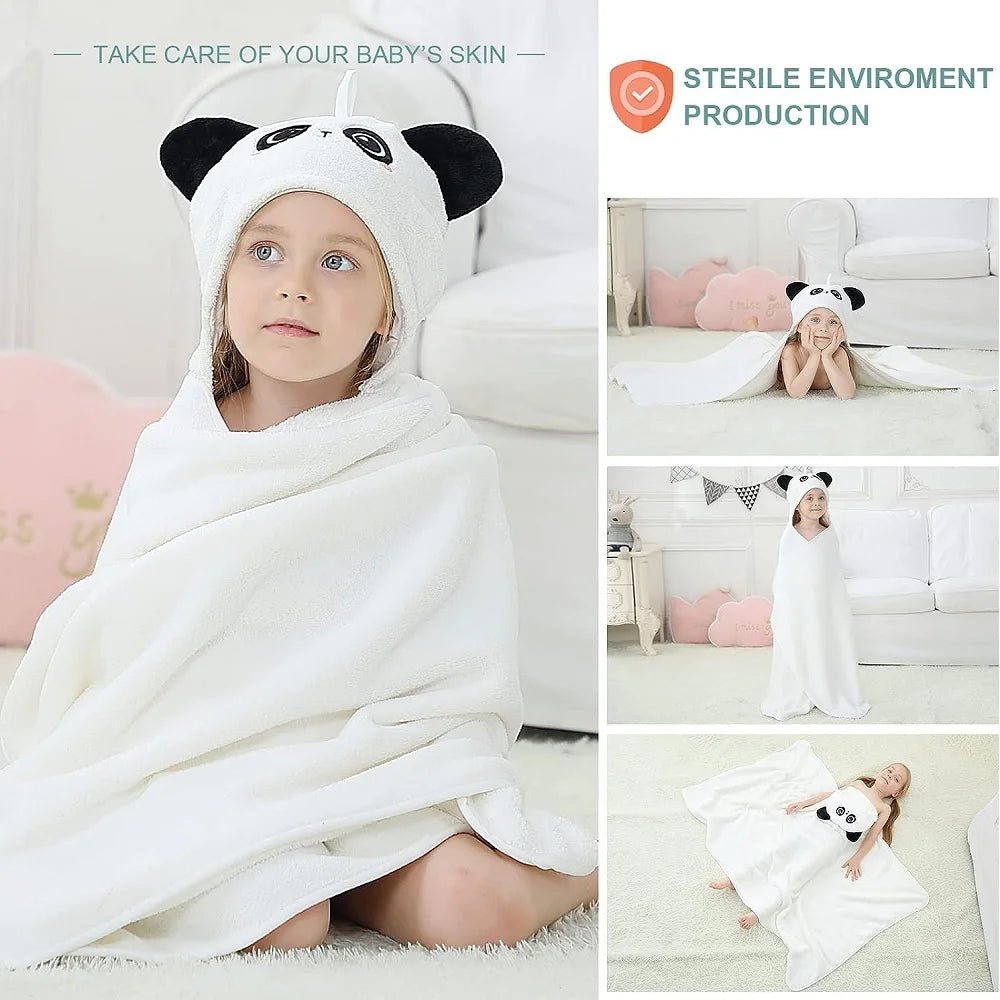 Cape de bain bébé animaux — Serviette Capuche Douce Mixte | Garçon & Fille 0-9 Ans