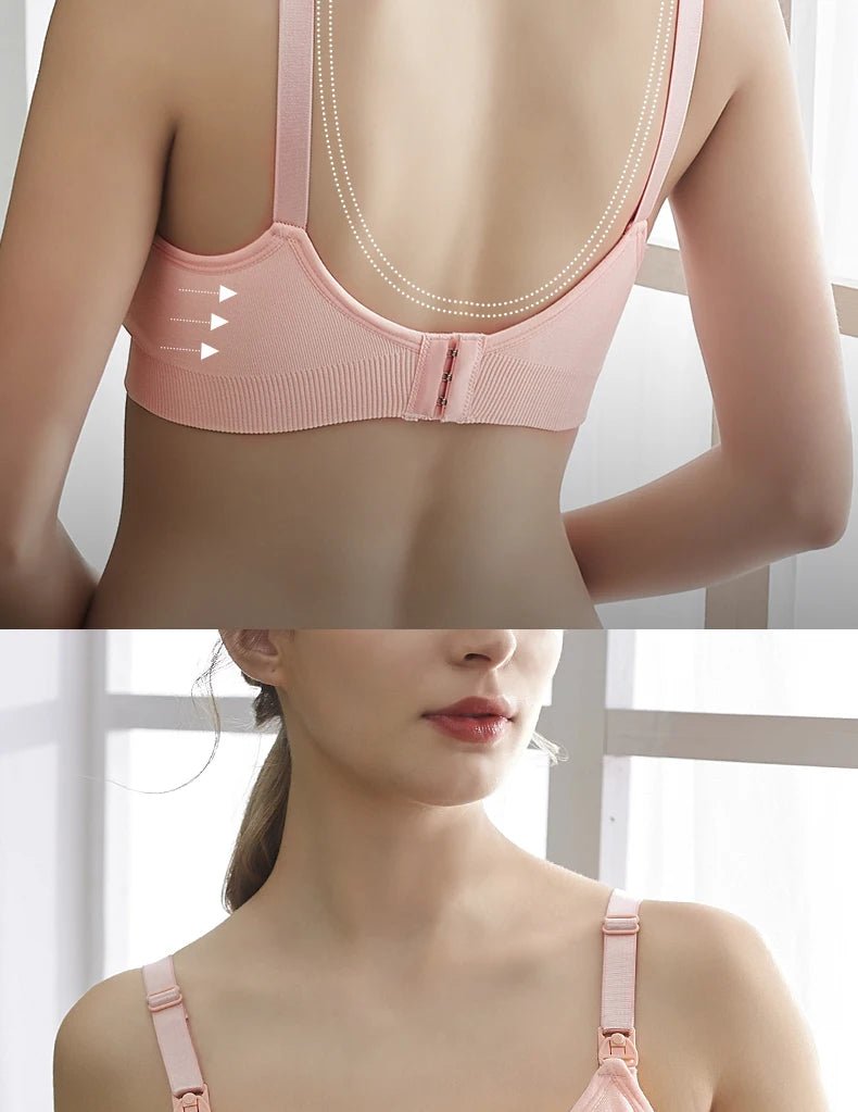 Soutien-Gorge Allaitement Grande Taille Push-Up – Brassière Sans Coutures Forte Poitrine Respirante | Maternité Inclusive