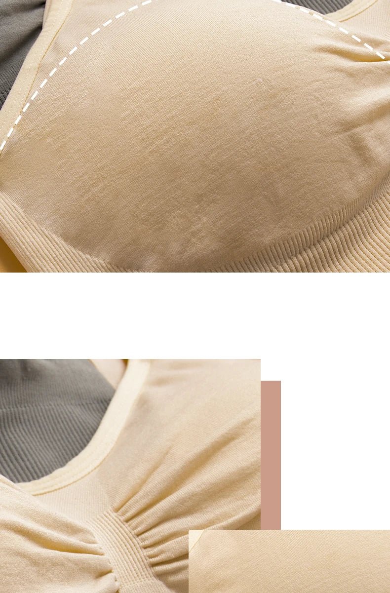 Soutien-Gorge Allaitement Grande Taille Push-Up – Brassière Sans Coutures Forte Poitrine Respirante | Maternité Inclusive