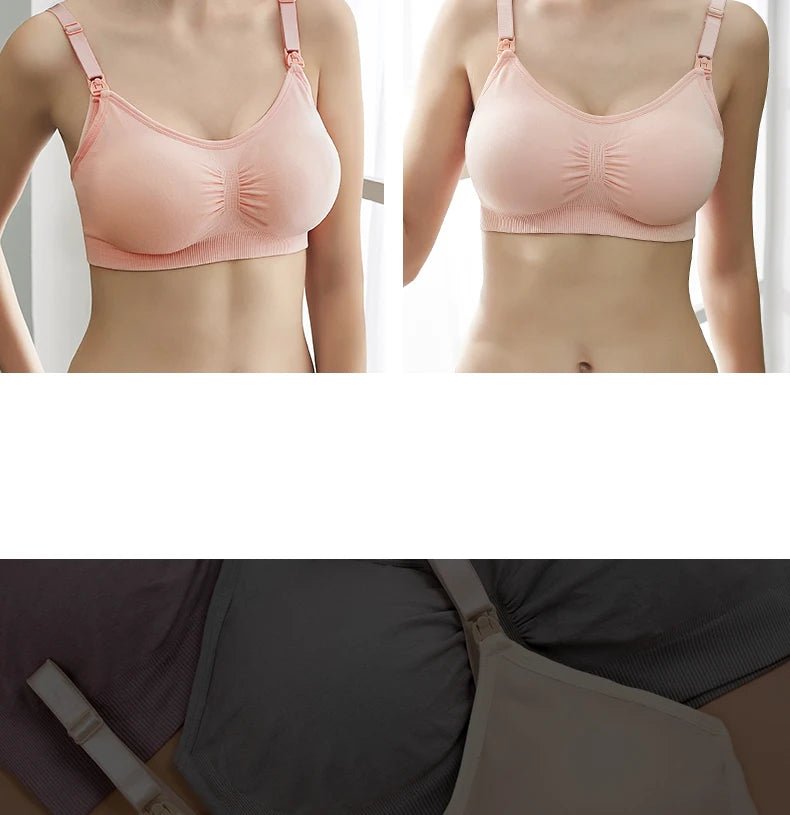 Soutien-Gorge Allaitement Grande Taille Push-Up – Brassière Sans Coutures Forte Poitrine Respirante | Maternité Inclusive