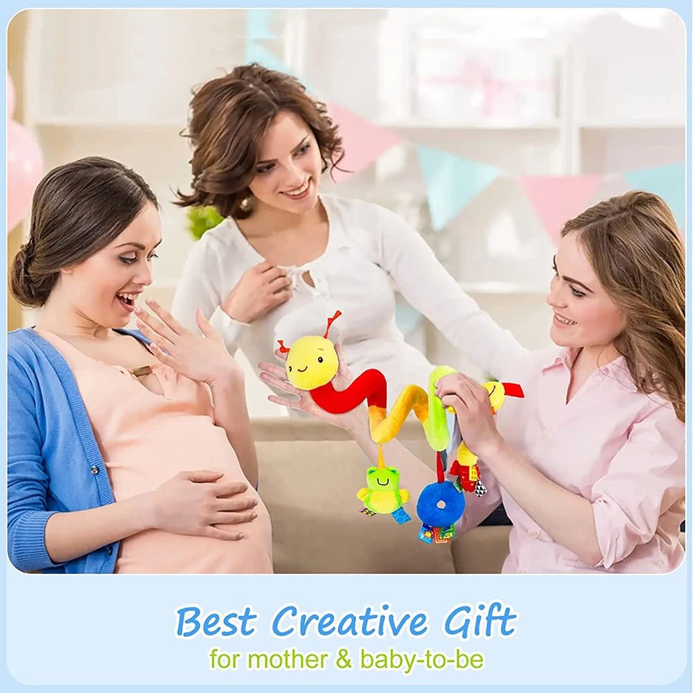 Musical Spiral Baby Toy – Cot Crib Stroller Car Seat Developmental Toy, Rattle Boy Girl