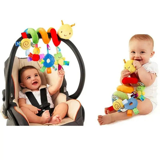 Musical Spiral Baby Toy – Cot Crib Stroller Car Seat Developmental Toy, Rattle Boy Girl