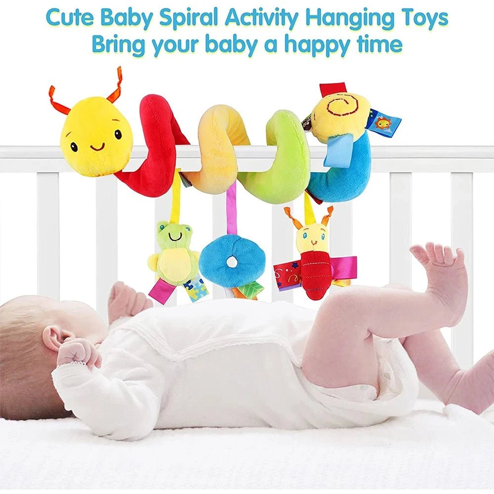 Musical Spiral Baby Toy – Cot Crib Stroller Car Seat Developmental Toy, Rattle Boy Girl