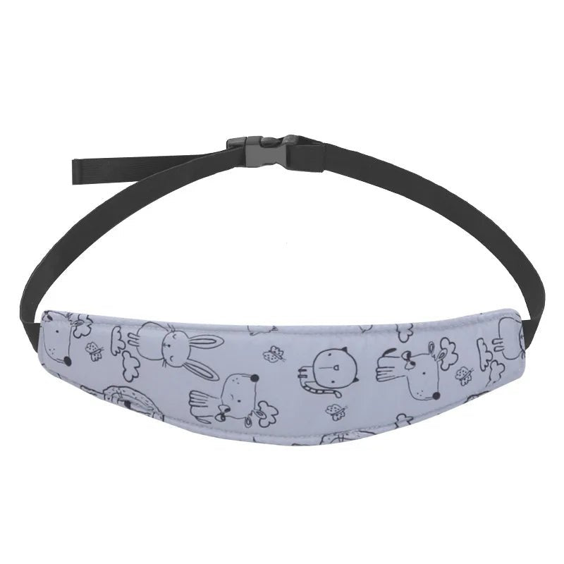 Support de tête pour siège auto bébé – Ceinture de maintien ajustable pour poussette & sommeil sécurisé