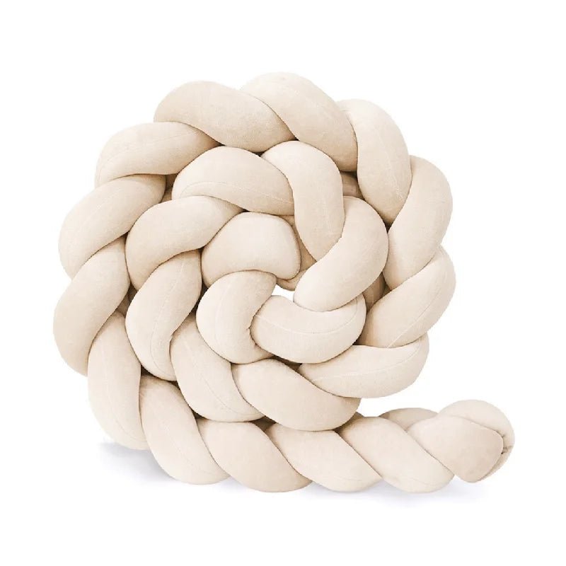 Tour de Lit Bébé Tressé Nœuds – Pare-Chocs Berceau Lavable 1M 2M 3M 4M